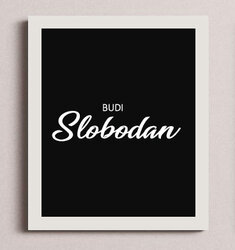 Trodelna slika "Budi slobodan i hrabar"